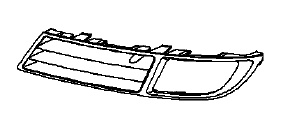 Zaślepka, kratka halogenu lewego VECTRA C od 2006 sport halogen